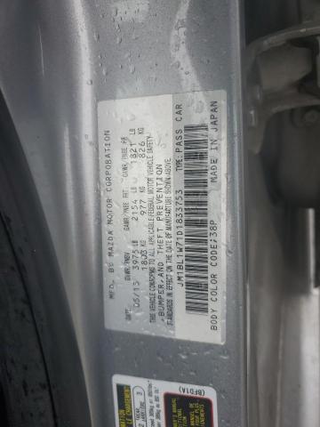 JM1BL1W71D1833753 - 2013 MAZDA 3 I SILVER photo 12