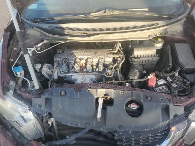 2HGFB2F59DH583335 - 2013 HONDA CIVIC LX MAROON photo 11
