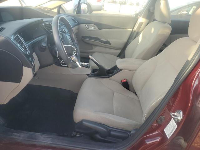 2HGFB2F59DH583335 - 2013 HONDA CIVIC LX MAROON photo 7