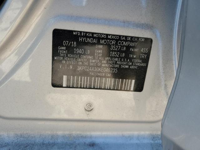 3KPC24A30KE046235 - 2019 HYUNDAI ACCENT SE Plata foto 13