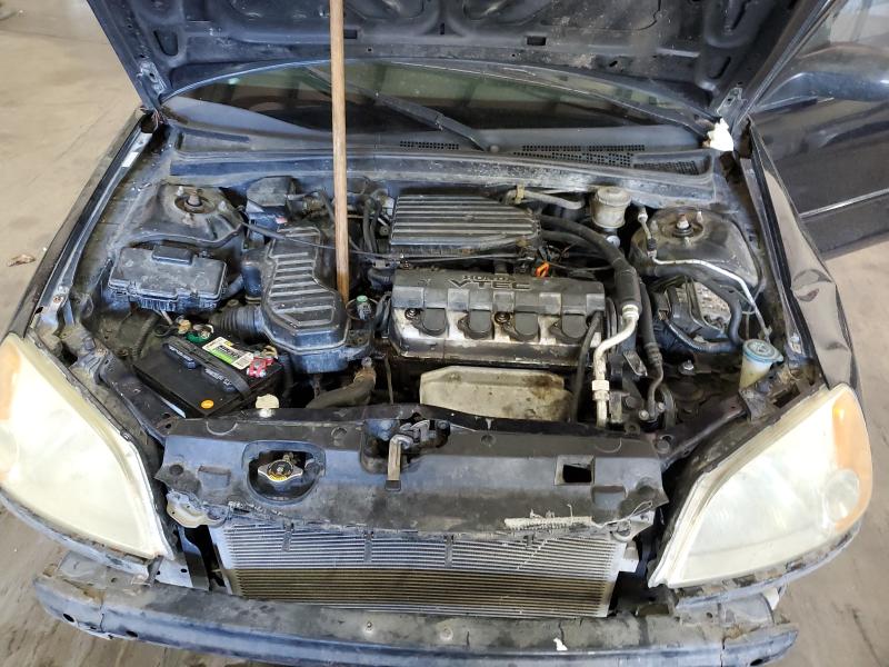 2HGES26782H549610 - 2002 HONDA CIVIC EX BLACK photo 11