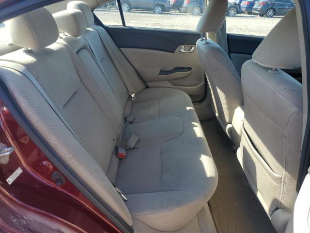 2HGFB2F81CH572421 - 2012 HONDA CIVIC EX Burgund zdjęcie 10