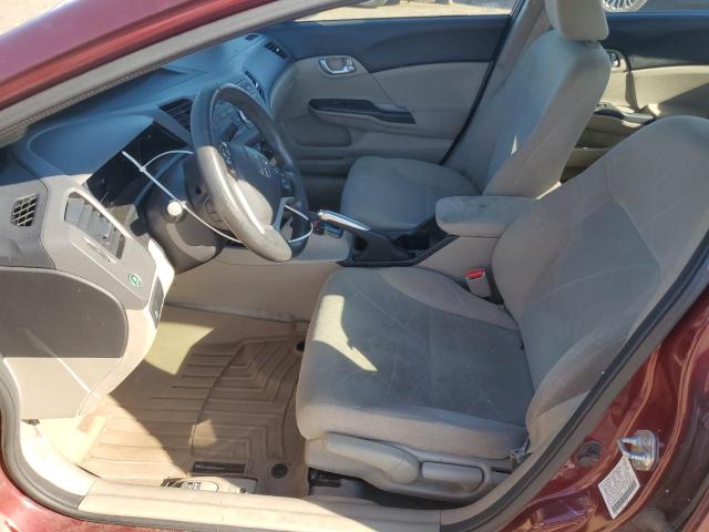 2HGFB2F81CH572421 - 2012 HONDA CIVIC EX Burgund zdjęcie 7