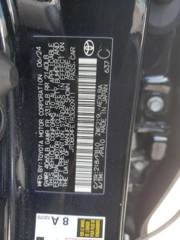 JTDBCMFE1R3060911 - 2024 TOYOTA COROLLA LE 黑色 照片 13