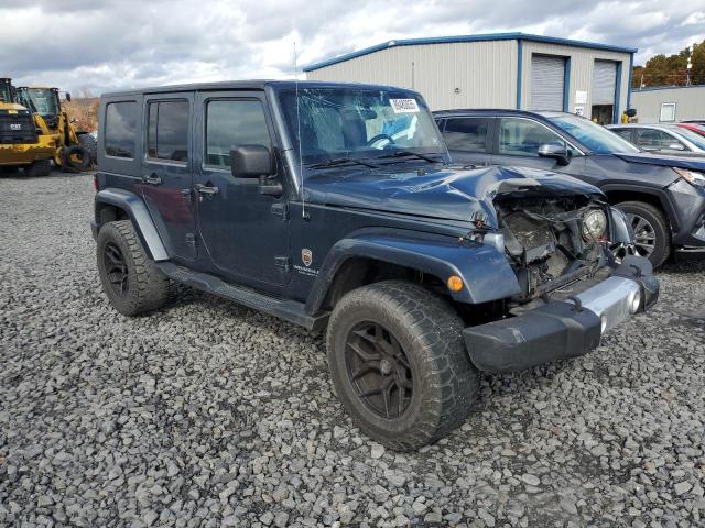 1J4GA59158L550738 - 2008 JEEP WRANGLER U SAHARA BLUE photo 4