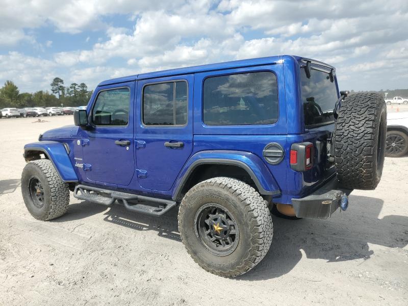 1C4HJXEN5JW215823 - 2018 JEEP WRANGLER U SAHARA BLUE photo 2
