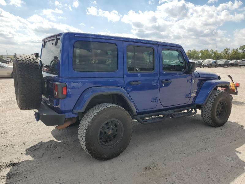 1C4HJXEN5JW215823 - 2018 JEEP WRANGLER U SAHARA BLUE photo 3