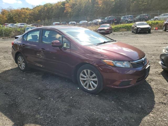 19XFB2F89CE103202 - 2012 HONDA CIVIC EX BURGUNDY photo 4