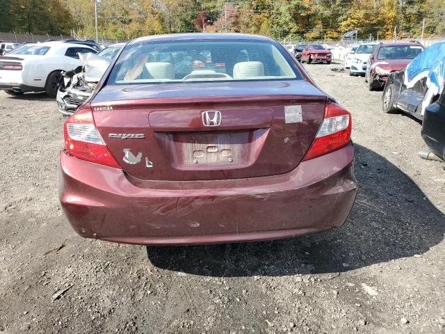 19XFB2F89CE103202 - 2012 HONDA CIVIC EX BURGUNDY photo 6