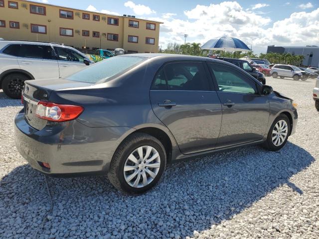 5YFBU4EE9DP199425 - 2013 TOYOTA COROLLA BASE Gris foto 3