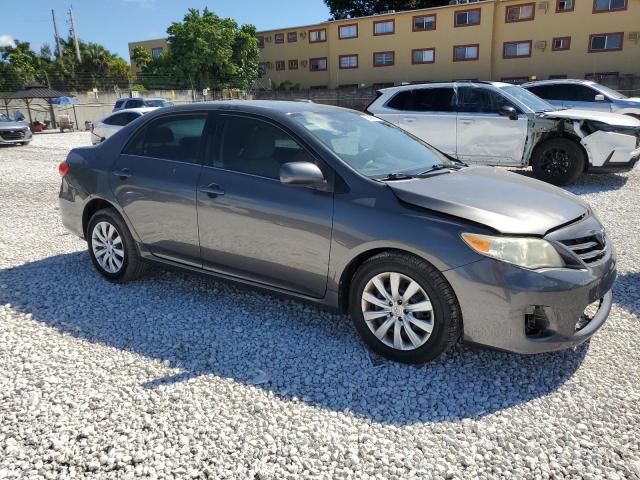 5YFBU4EE9DP199425 - 2013 TOYOTA COROLLA BASE Gris foto 4