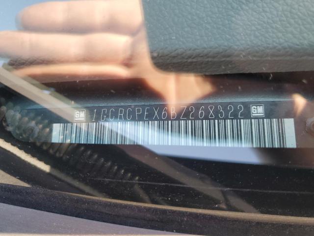 1GCRCPEX6BZ268322 - 2011 CHEVROLET SILVERADO C1500 GRAY photo 13