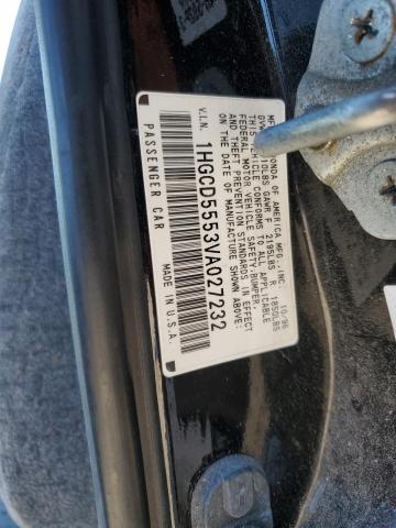 1HGCD5553VA027232 - 1997 HONDA ACCORD EX 黑色 照片 13