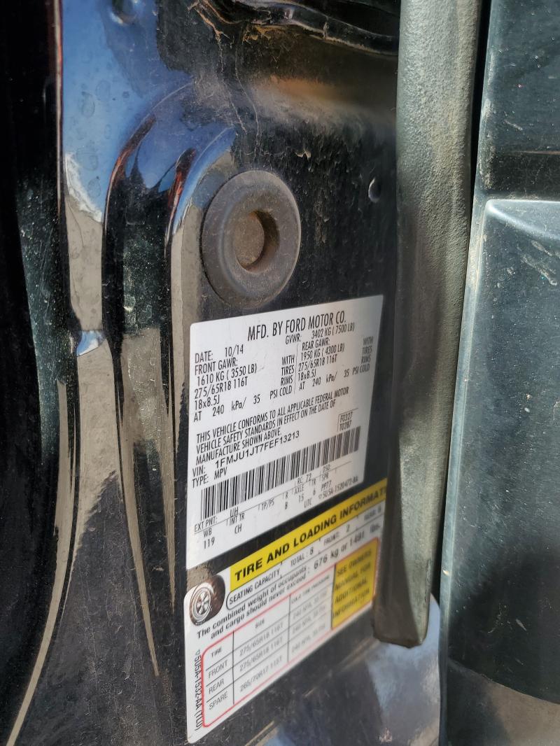 1FMJU1JT7FEF13213 - 2015 FORD EXPEDITION XLT Qara foto 14