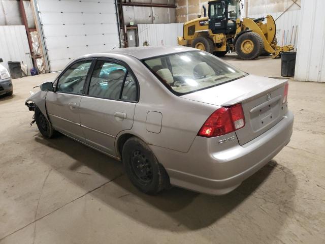 JHMES95655S016268 - 2005 HONDA CIVIC HYBRID SILVER photo 2