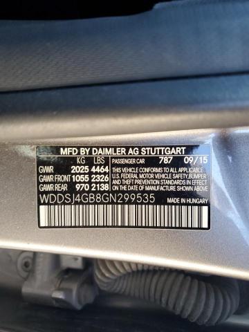 WDDSJ4GB8GN299535 - 2016 MERCEDES-BENZ CLA 250 4MATIC SILVER photo 12