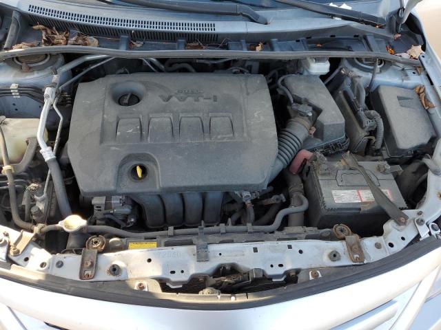 2T1BU4EE3BC734830 - 2011 TOYOTA COROLLA BASE SILVER photo 11