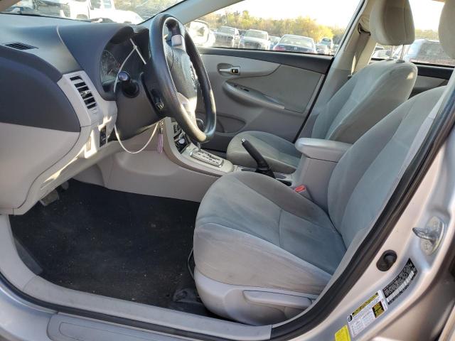 2T1BU4EE3BC734830 - 2011 TOYOTA COROLLA BASE SILVER photo 7