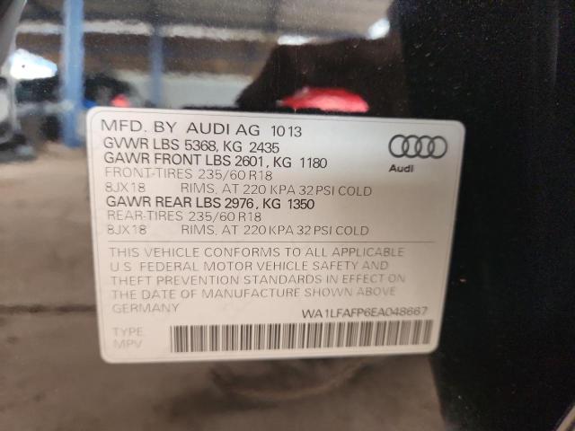 WA1LFAFP6EA048667 - 2014 AUDI Q5 PREMIUM PLUS BLACK photo 13