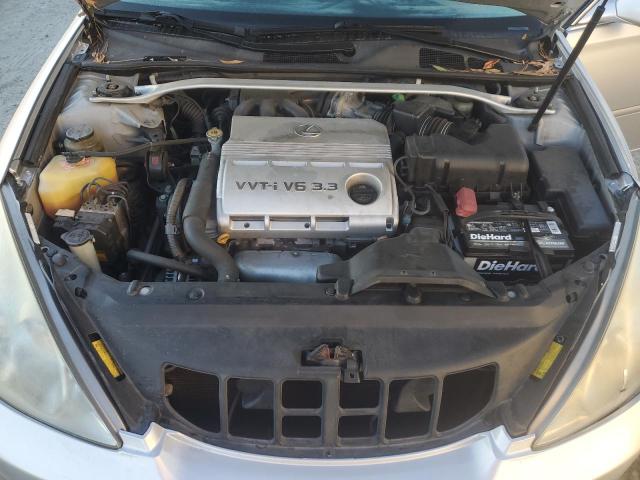 JTHBA30G855108086 - 2005 LEXUS ES 330 ვერცხლისფერი ფოტო 11