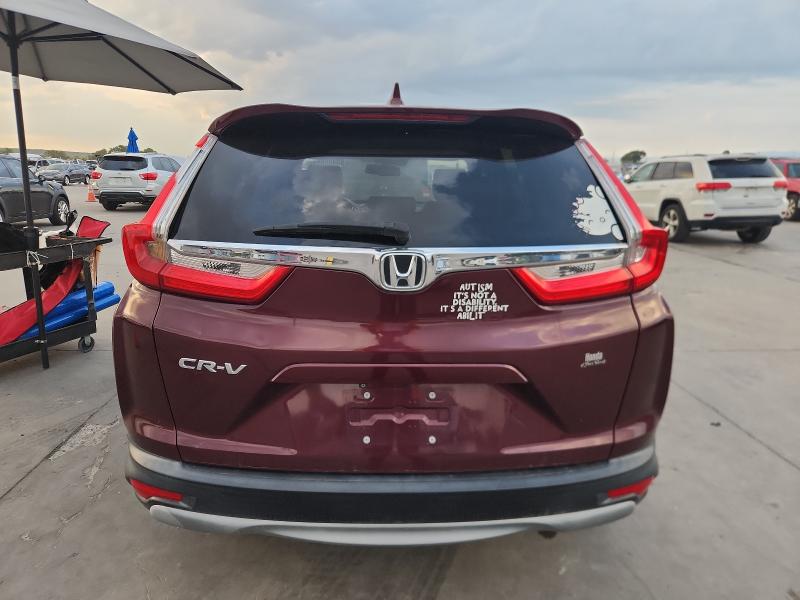 5J6RW1H85KL002165 - 2019 HONDA CR-V EXL მუქწითელი ფოტო 6