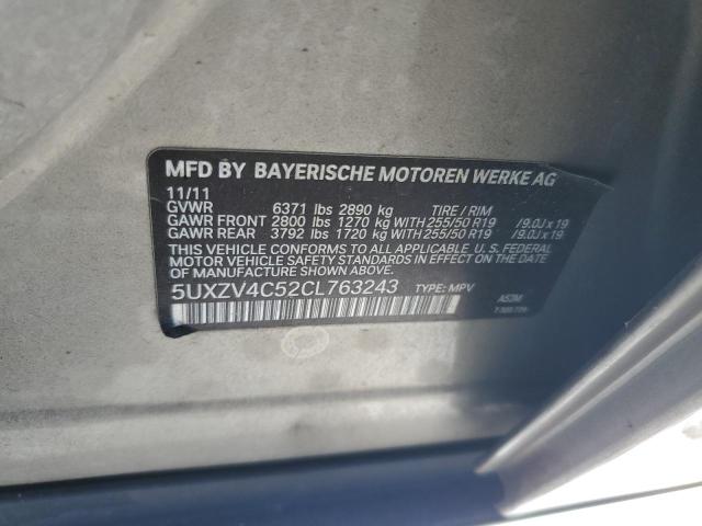 5UXZV4C52CL763243 - 2012 BMW X5 XDRIVE35I GOLD photo 13