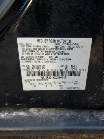 MAJ6S3GLXKC269443 - 2019 FORD ECOSPORT SE 黑色 照片 13