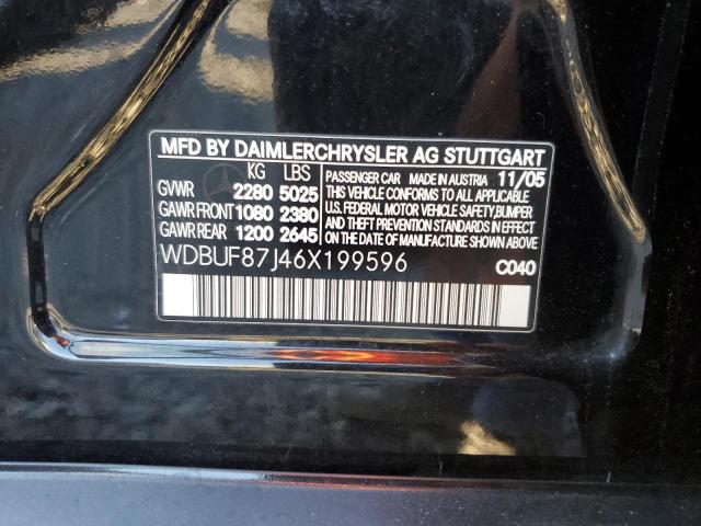 WDBUF87J46X199596 - 2006 MERCEDES-BENZ E 350 4MATIC BLACK photo 12