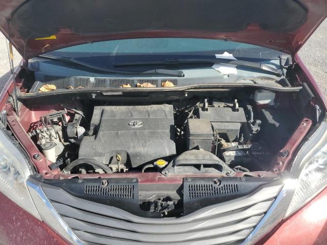 5TDYK3DC1CS272741 - 2012 TOYOTA SIENNA XLE წითელი ფოტო 12
