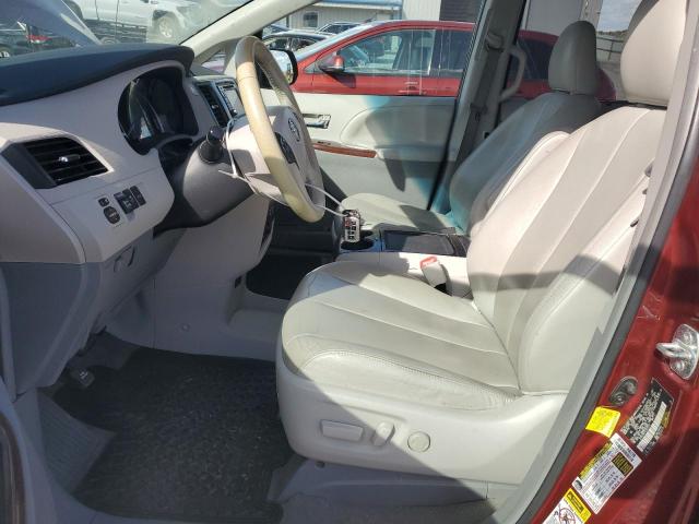 5TDYK3DC1CS272741 - 2012 TOYOTA SIENNA XLE წითელი ფოტო 7