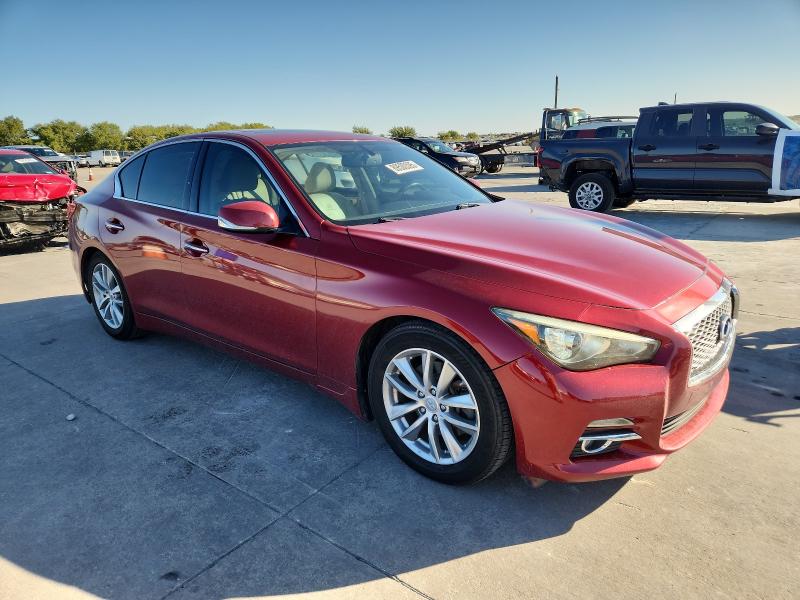 JN1BV7AP0EM674487 - 2014 INFINITI Q50 BASE Qırmızı foto 4