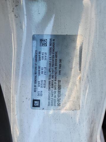 2G1FC1E30E9260110 - 2014 CHEVROLET CAMARO LT 白色 照片 13