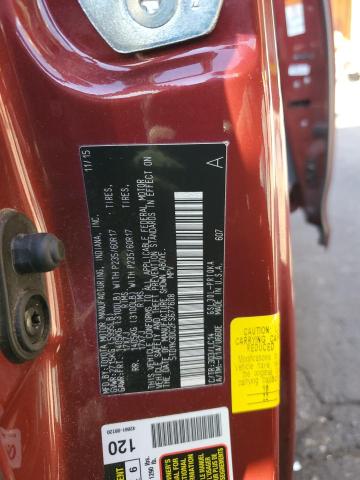 5TDYK3DC2FS677608 - 2015 TOYOTA SIENNA XLE BURGUNDY photo 13