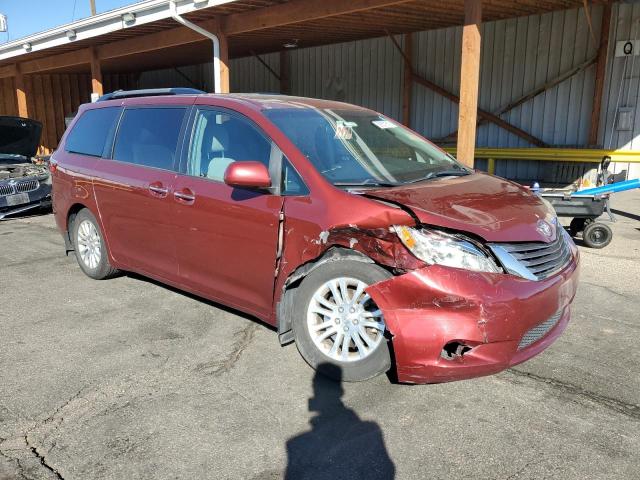 5TDYK3DC2FS677608 - 2015 TOYOTA SIENNA XLE BURGUNDY photo 4