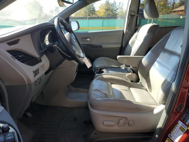 5TDYK3DC2FS677608 - 2015 TOYOTA SIENNA XLE BURGUNDY photo 7