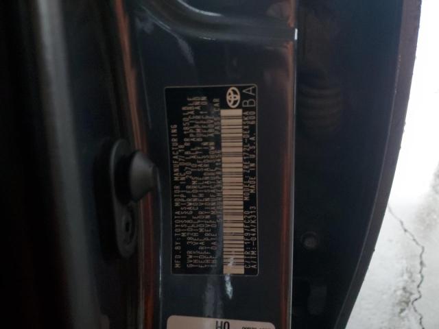 5YFBURHE9KP871456 - 2019 TOYOTA COROLLA L أسود صورة 12