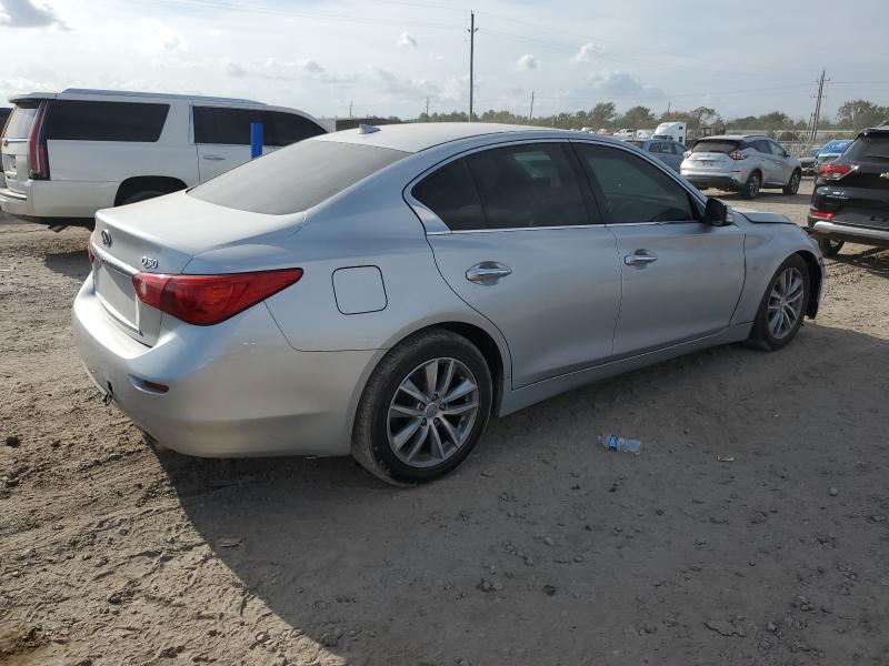 JN1BV7ARXEM690200 - 2014 INFINITI Q50 BASE ვერცხლისფერი ფოტო 3