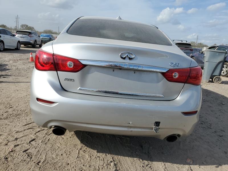 JN1BV7ARXEM690200 - 2014 INFINITI Q50 BASE ვერცხლისფერი ფოტო 6