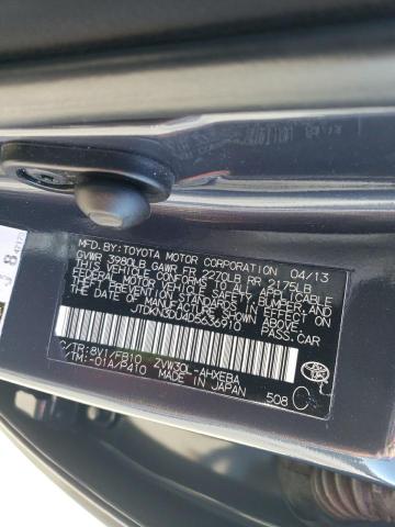 JTDKN3DU4D5636910 - 2013 TOYOTA PRIUS GRAY photo 14