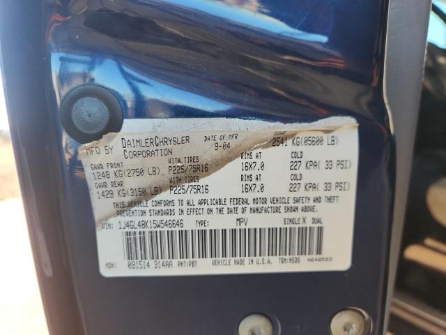 1J4GL48K15W546646 - 2005 JEEP LIBERTY SPORT BLACK photo 13