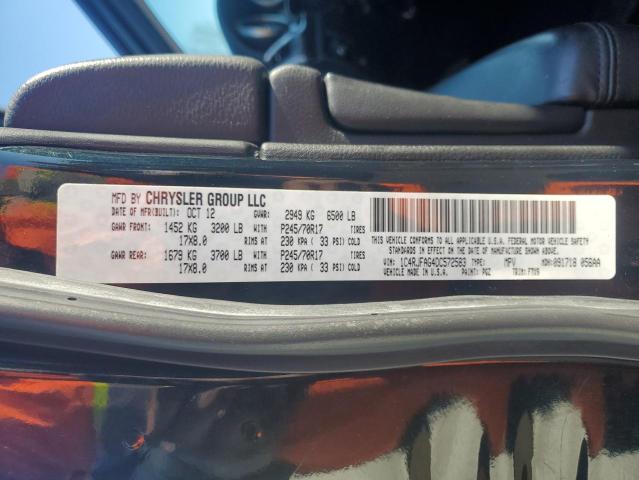 1C4RJFAG4DC572583 - 2013 JEEP GRAND CHER LAREDO 黑色 照片 14