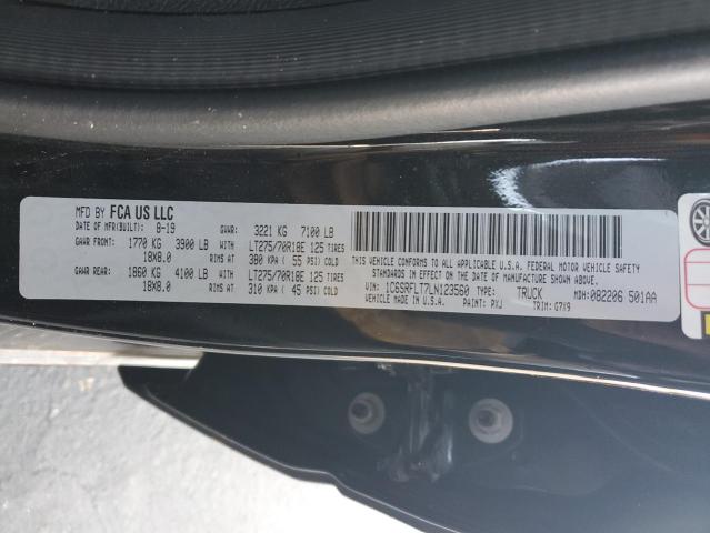 1C6SRFLT7LN123560 - 2020 RAM 1500 REBEL BLACK photo 13