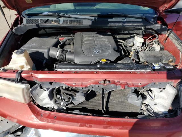 5TFRM5F17CX042167 - 2012 TOYOTA TUNDRA DOUBLE CAB SR5 RED photo 11