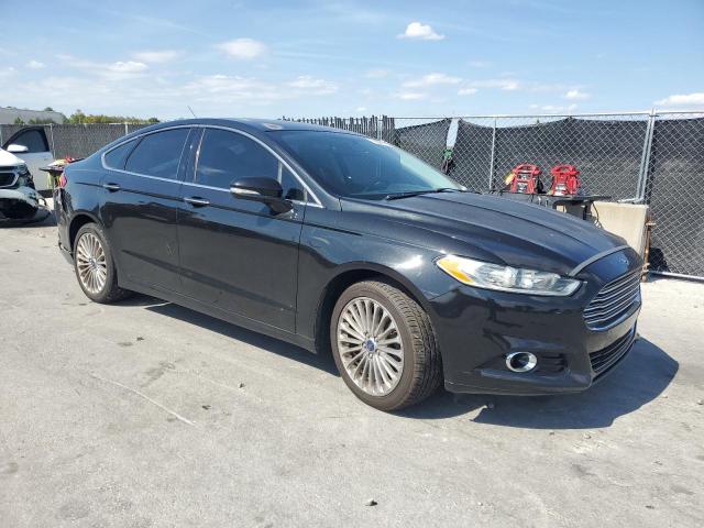 3FA6P0K90ER137132 - 2014 FORD FUSION TITANIUM BLACK photo 4