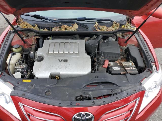 4T1BK3EK7AU111679 - 2010 TOYOTA CAMRY SE RED photo 11