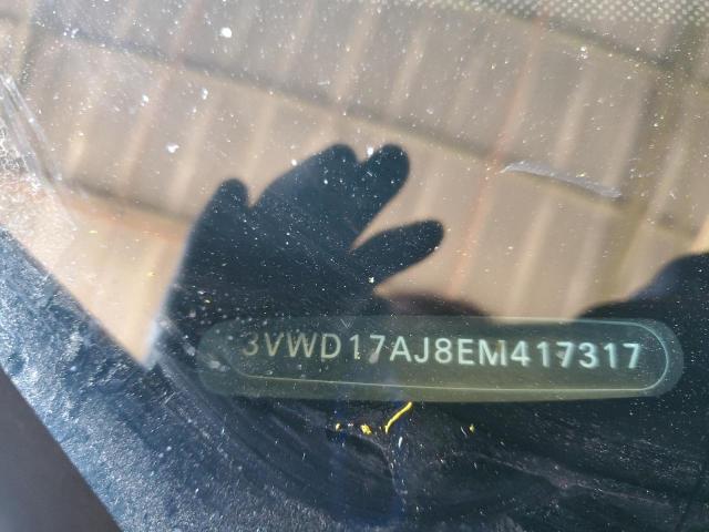3VWD17AJ8EM417317 - 2014 VOLKSWAGEN JETTA SE 灰色 照片 12