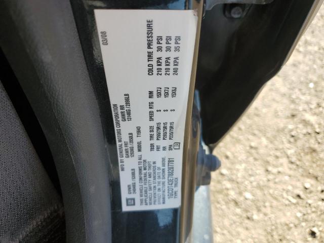 1GCDT43E788207781 - 2008 CHEVROLET COLORADO LT BLACK photo 12