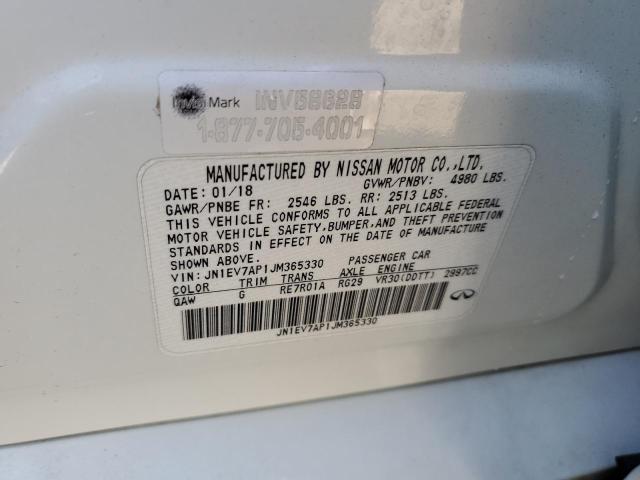 JN1EV7AP1JM365330 - 2018 INFINITI Q50 LUXE Blanco foto 12