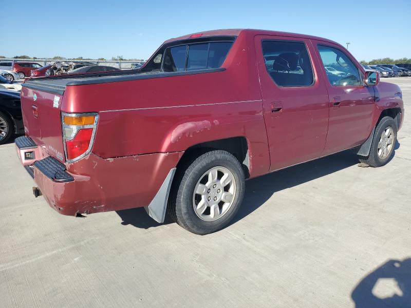 2HJYK16556H524377 - 2006 HONDA RIDGELINE RTL წითელი ფოტო 3