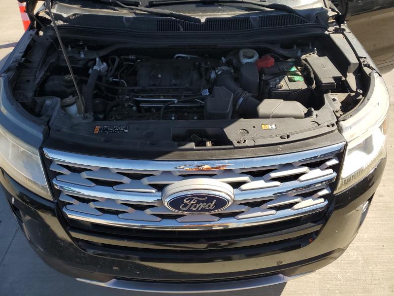 1FM5K7D88JGB52332 - 2018 FORD EXPLORER XLT შავი ფოტო 11